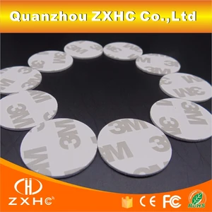 (10 шт.лот) 25 мм, 13,56 МГц, NFC, 3 м, клейкие наклейки для монет, бирки Ntag213 (совместимы с 203), ПВХ, водонепроницаемые для всех телефонов NFC