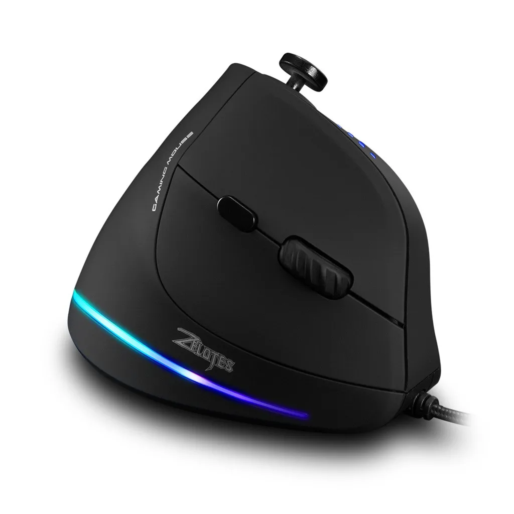 VOBERRY Zelotes C-18, вертикальный кабель, игровой светодиодный, программируемый пульт дистанционного управления, мышь, инженерный дизайн, механическая мышь