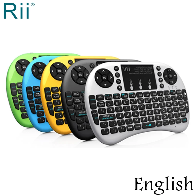 Беспроводная мини клавиатура Rii i8 + 2 4 ГГц Воздушная мышь с тачпадом для ТВ
