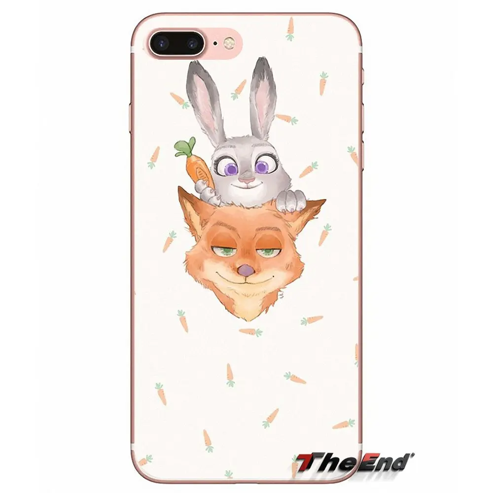 Nick Wilde and Judy Hopps Zootopia ТПУ чехлы для Xiaomi Mi6 Mi 6 A1 Max Mix 2 5X 6X Redmi Note 5 5A 4X 4A A4 4 3 Plus