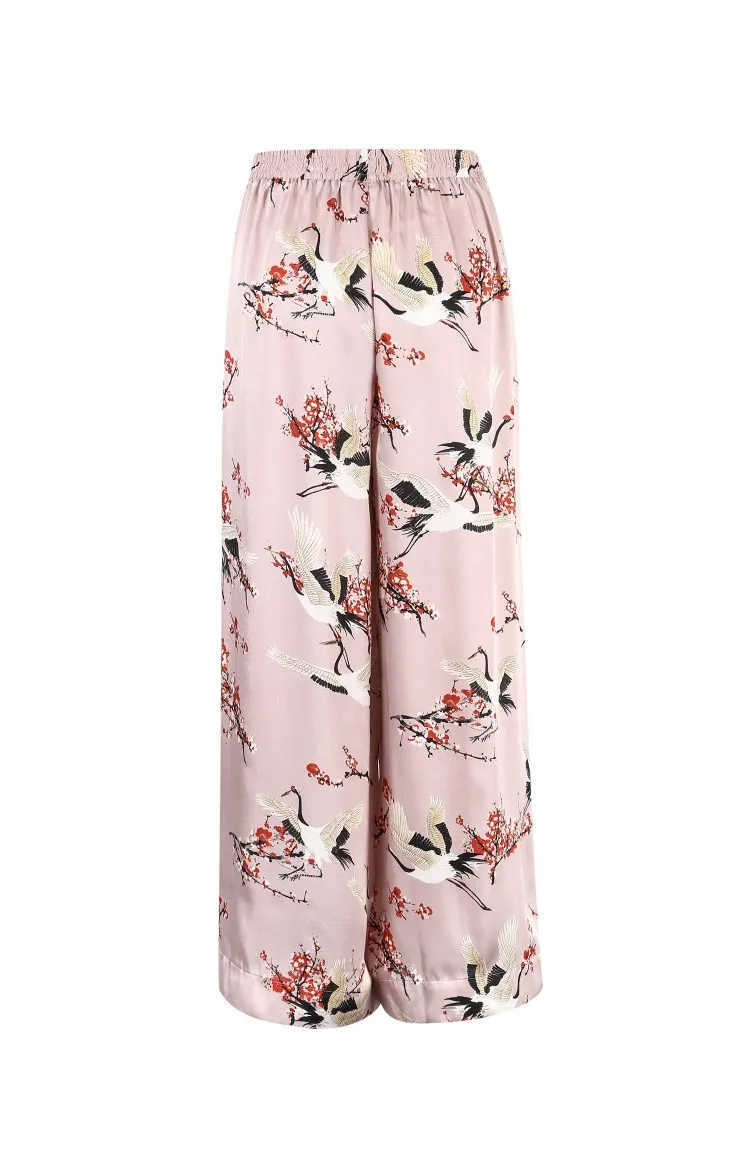 Vero Moda Женские Новые укороченные широкие брюки с принтом домашние брюки | 3181P7507