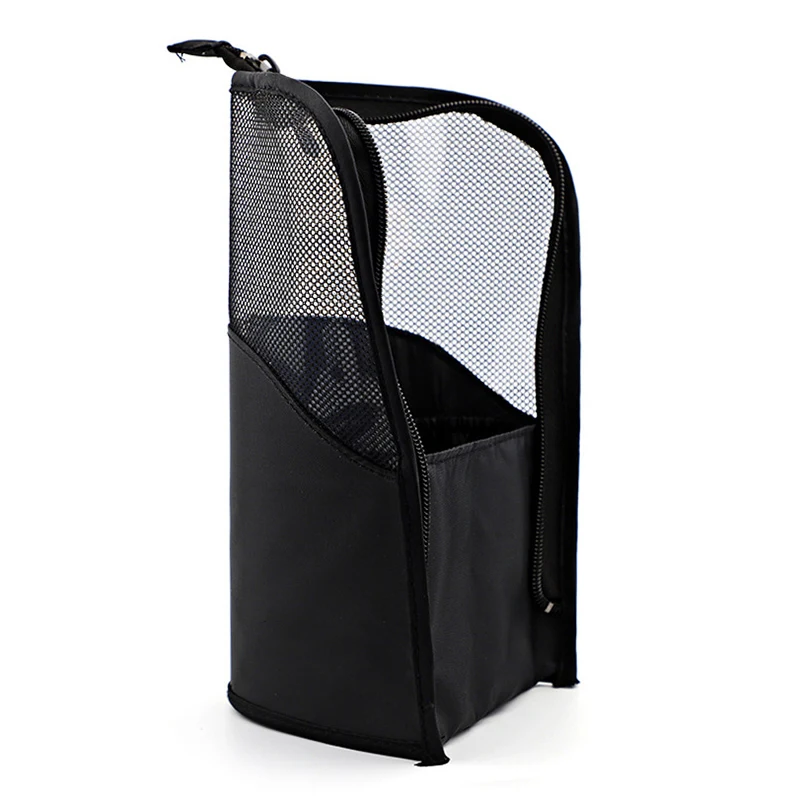 Новинка 2019 однотонный дорожный держатель для кистей макияжа черный органайзер