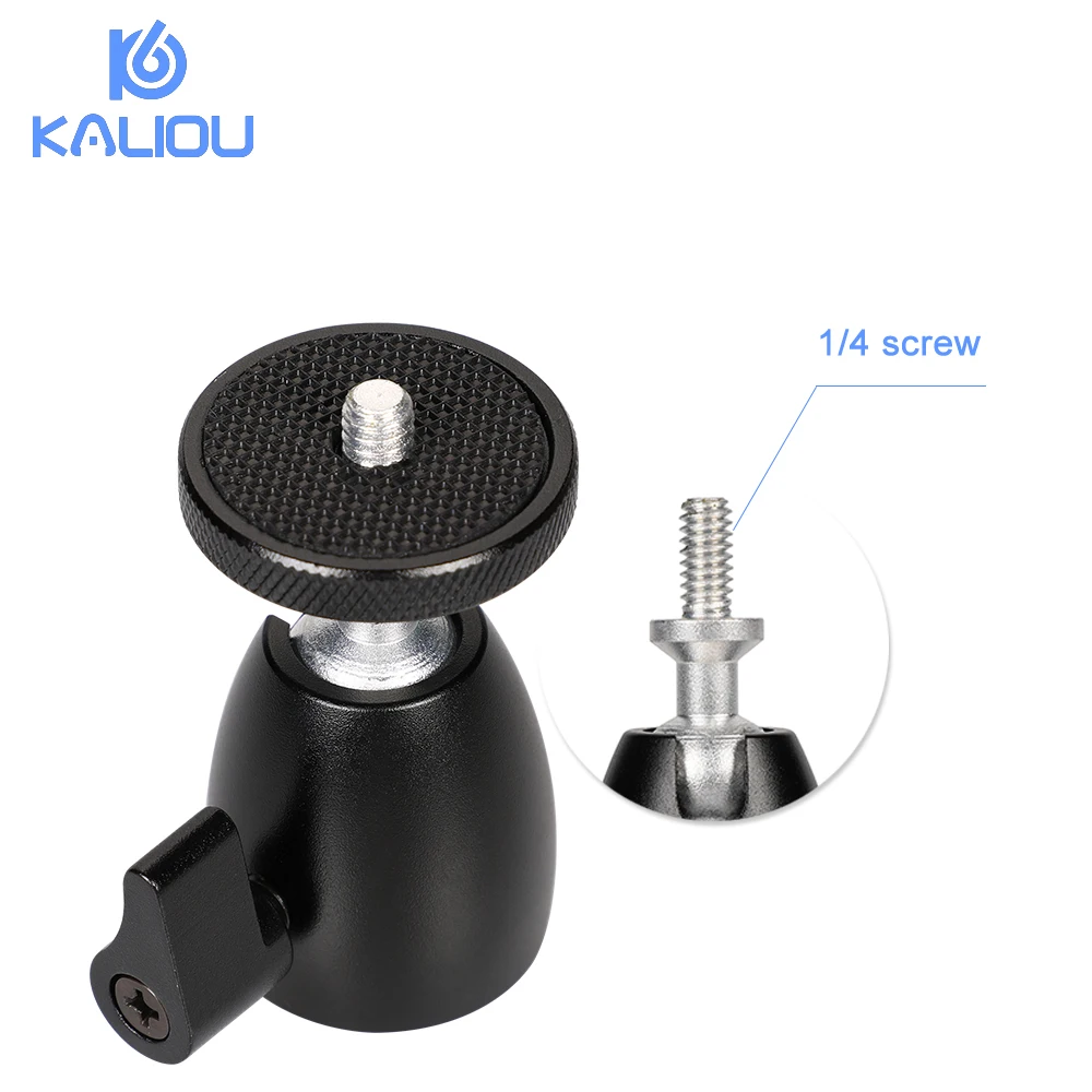 Kaliou мини шаровой головной штатив головка 360 Поворотная DSLR DV камера мини штатив Dsr шариковая головка 1/" винт крепление Стенд DSLR Мини штатив