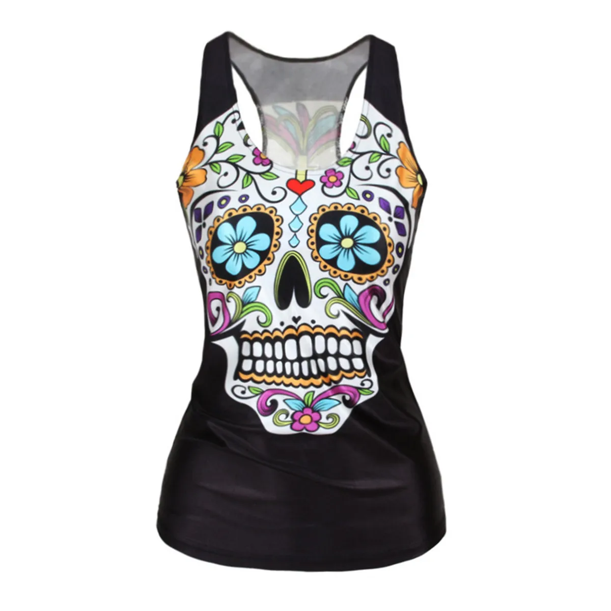 Пикантная женская футболка с принтом блузка топы жилет облегающий без рукавов