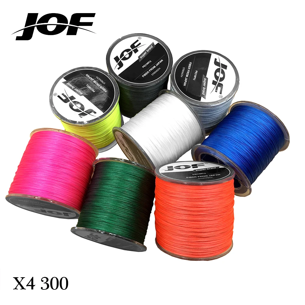Оригинал JOF 4 нити 300 м бренд супер сильная Япония многонитевая PE плетеная