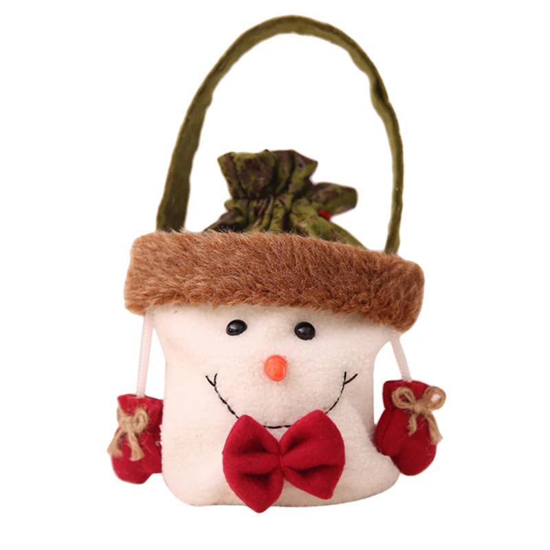 3 Types Chrismas Santa Claus Kids Candy Gift Bags Handbag Pouch Wedding Sack Present Bag Christmas Decoration Cute | Дом и сад