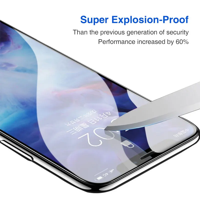 Закаленное стекло 10D для iPhone защиты экрана с полным покрытием X 7 8 6 Plus 6s XR XS Max |