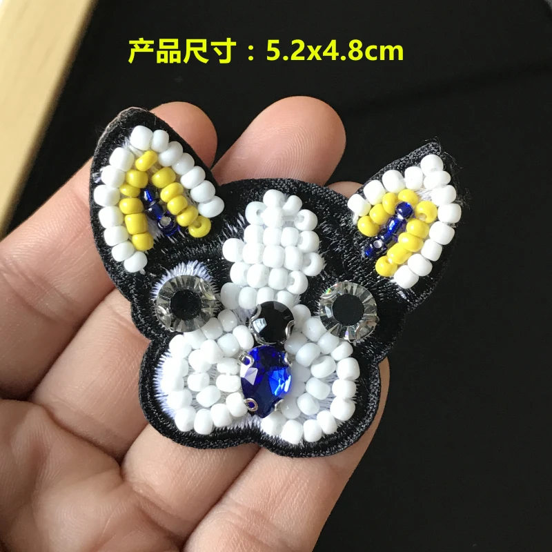 1 шт. нашивка для собак 3D Ручная работа|patch 3d|beaded patchespatches for clothing |