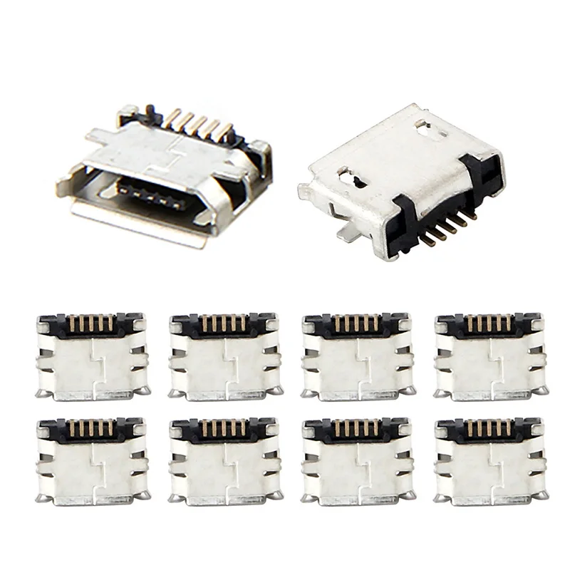 10 шт. разъем Micro USB MK5P 5pin гнездовой G19 для зарядки прямой|Соединители| |