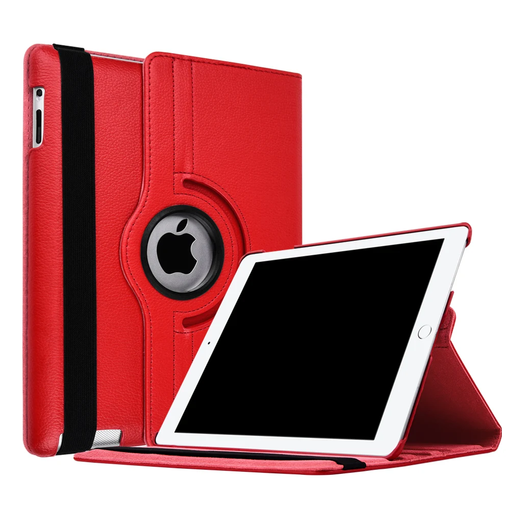 360 градусов вращающийся стенд Smart Cover PU кожаный чехол для Apple iPad 4th Generation дисплей/iPad