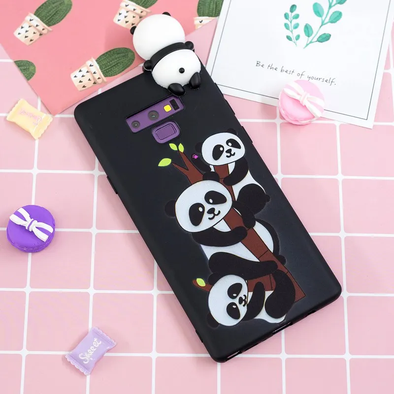 Painted Case For Samsung Galaxy Note 8 9 Protective Shell 3D Cute Silicone Back Cover Soft phone accessories |