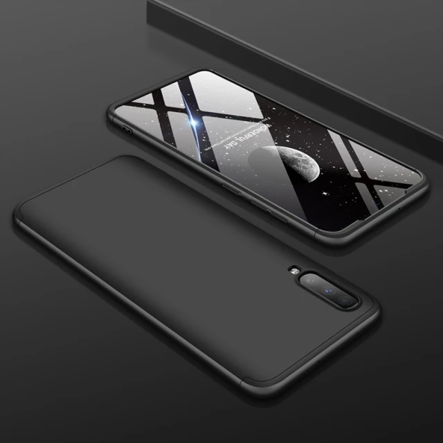 Чехол 9 цветов для Oneplus 7 Pro, роскошный чехол, полное защитное кольцо, противоударный чехол для телефона, чехол для Oneplus 7 - Цвет: Черный