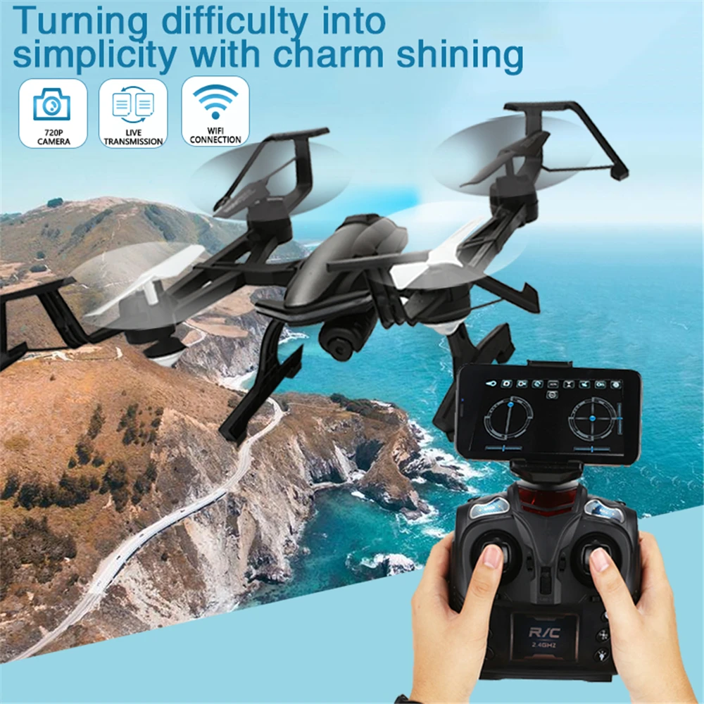 Lensoul Дрон 2 0 МП HD камера Wifi FPV Вертолет радиоуправляемый 4G 4CH 6 осевой Квадрокоптер