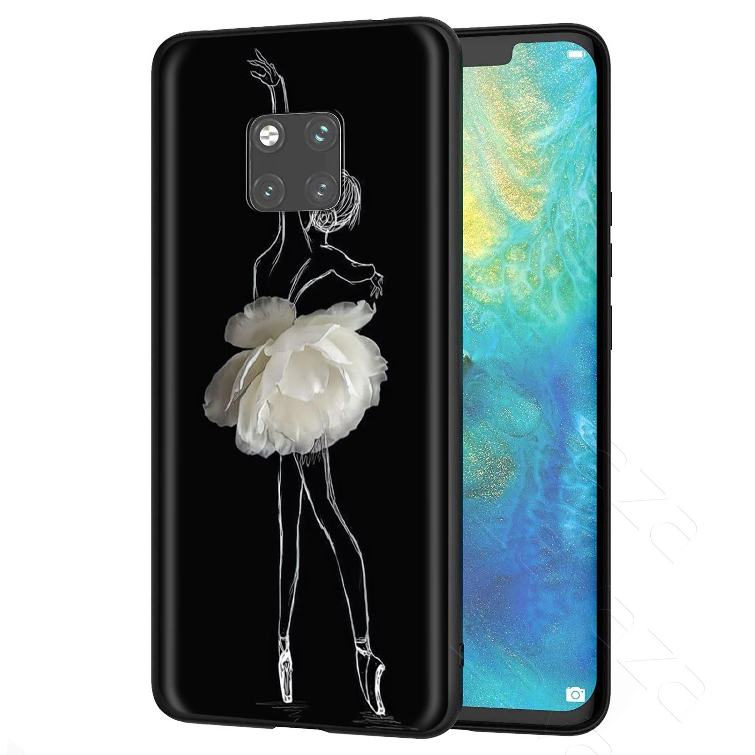 Lavaza Ballet Dance Girl Ballerina Slippers Case for Huawei Mate 30 20 Honor 6a 7a 7c 7x 8C 8x 9 10 Nova 3i 3 Lite Pro Y6 |