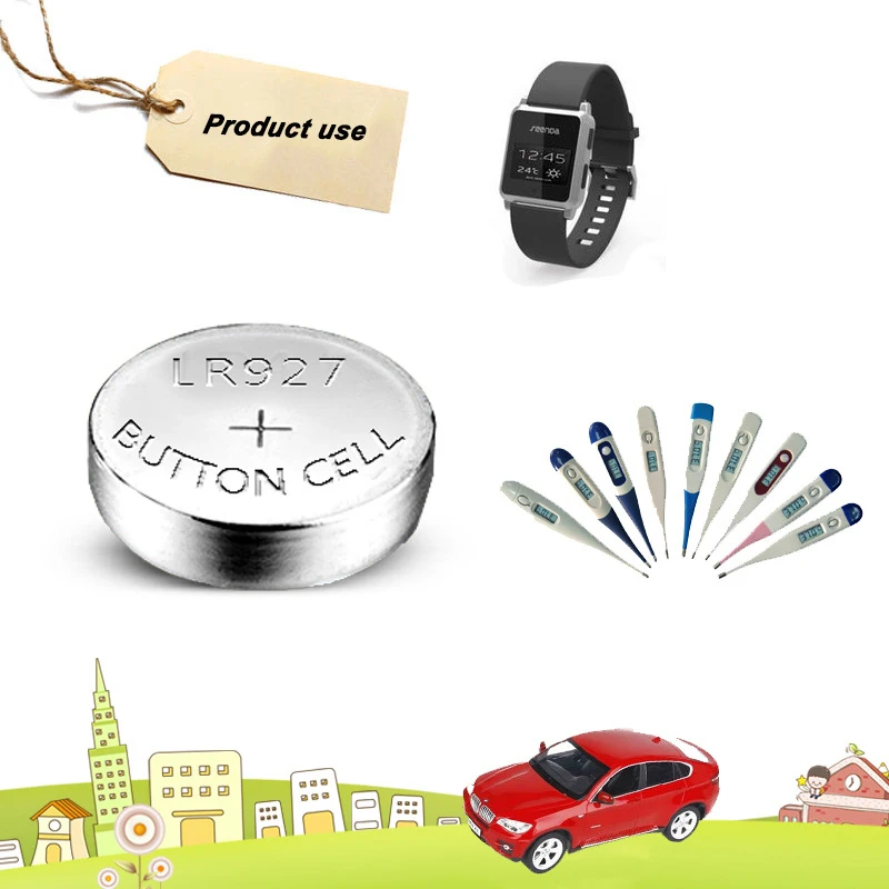 10 шт./лот 1 карты AG7 Li Ion 55 V Кнопочная батарея Щелочная LR927 LR57 SR927W 399 GR927 395A для часов