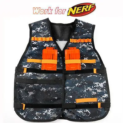 Новый Регулируемый тактический жилет с карманами для Nerf N Strike Elite Team камуфляж|vest