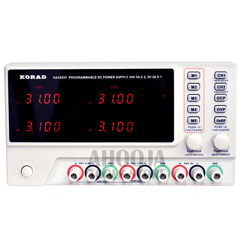 KORAD KA3303P трехполосный Программируемый Регулируемый DC Регулируемый источник питания USB интерфейс функция дистанционного управления синхронными данными