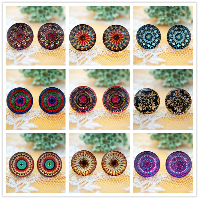 

Круглый стеклянный кабошон размером 20 мм, 10 шт./лот для изготовления булавок, браслетов, колец, ювелирных изделий, Женская Брошь для сережек, ...