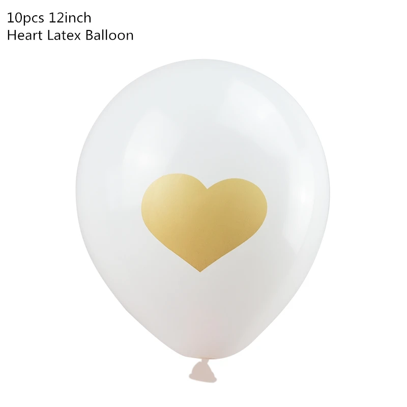 10pcs white heart Детский душ мальчик украшения для девочек набор это мальчик это девочка о Детские воздушные шары пол раскрыть Дети День Рождения Вечеринка ребенок душ подарки - Цвет: 10pcs white heart