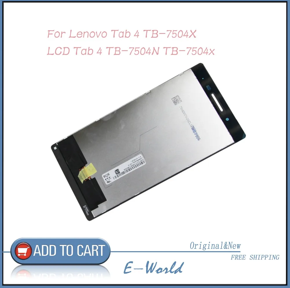 Оригинальный ЖК-экран с тачскрином для Lenovo Tab 4 ТБ-7504X планшетного ПК процессором