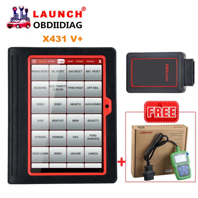 Оригинальный Launch X431 V + bluetooth/Wi-Fi глобальная версия системный сканер в получите