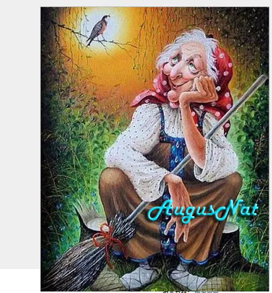 Алмазная вышивка witch полноразмерная Настенная картина на Хэллоуин искусство