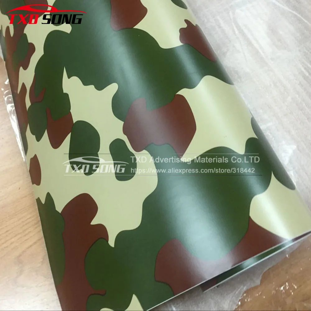 Оптовая продажа 1 52*30 м (5FTX98FT)/рулон леса камуфляж виниловая пленка с пузырьками