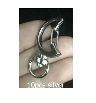 DIY0069-10pcs-moonSV 10 шт. DIY Подвески Кошка Сердце брелок вешалка Звезда Луна крылья Смола ювелирные изделия, подвески, аксессуары ручной работы застежка Омар фурнитура - Цвет: DIY0069-10pcs-moonSV