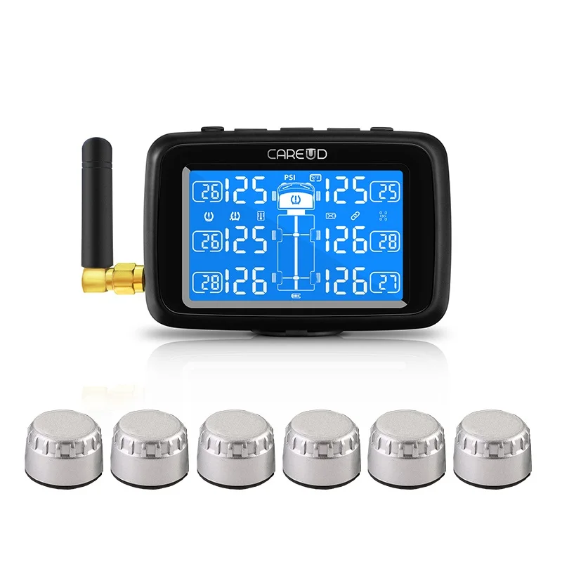 Внешний USB 433 92 мГц Hud автомобильный Грузовик TPMS 6 сенсор для Steelmate Renault Toyota Caska Opel с