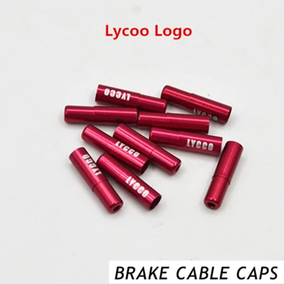 A 10pcs BRAKE Red 10 шт. алюминий сплав Велоспорт велосипед тормозной кабель советы велосипедный переключатель Перестановка/тормозной кабель наконечники CoreInner провода наконечники - Цвет: A 10pcs BRAKE Red