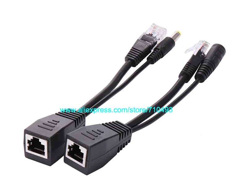 50pair PoE Passive Cable Splitter Power Over Ethernet For IP Camera Injector Kit Adapter DHL shipping | Обустройство дома