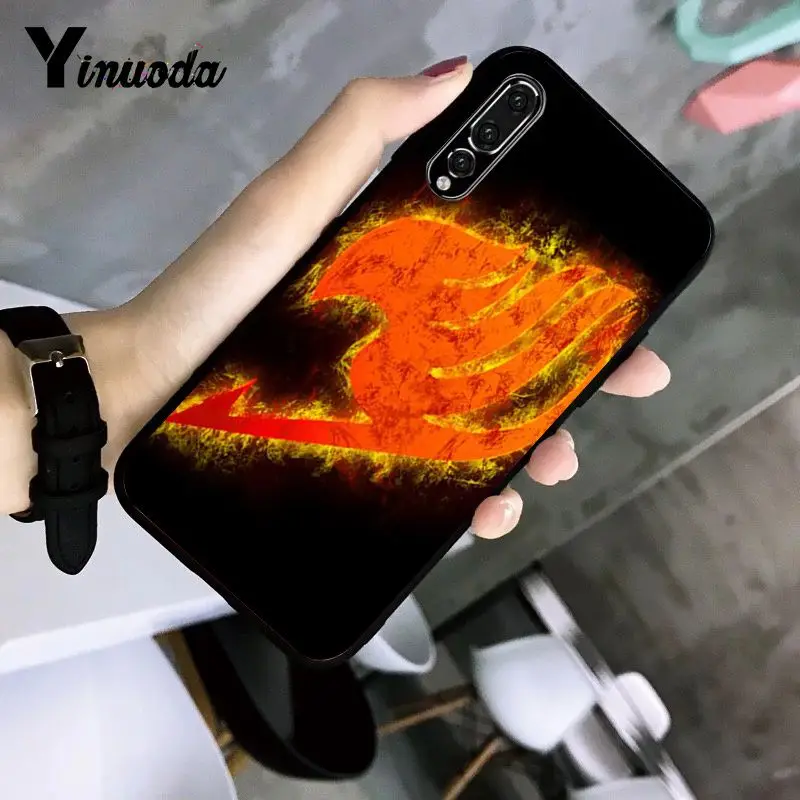Yinuoda Аниме Манга Сказочный Хвост Логотип Мягкий силиконовый чехол для телефона