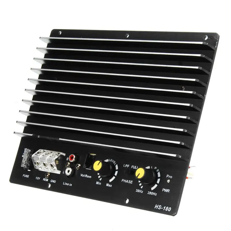 12V 1200W 100A усилитель доска Моно автомобильный аудио усилитель мощности для 8/10 дюймового динамика