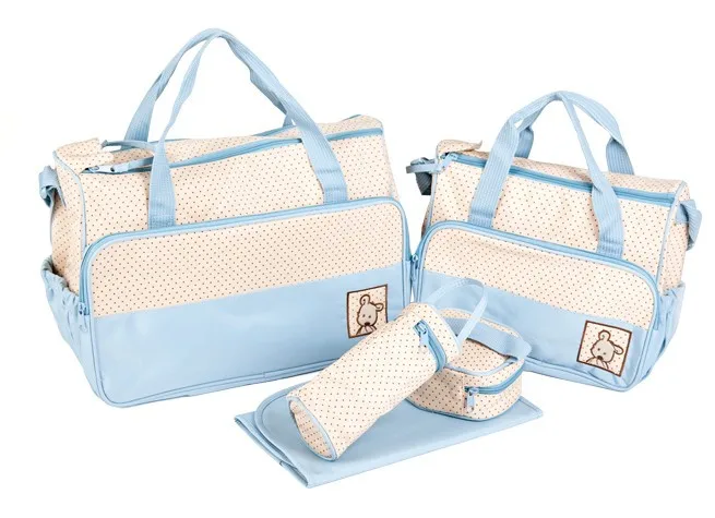 

Promotion! 5pcs Diaper Bags Designer Maternity Nappy Bags Mummy Baby Bag