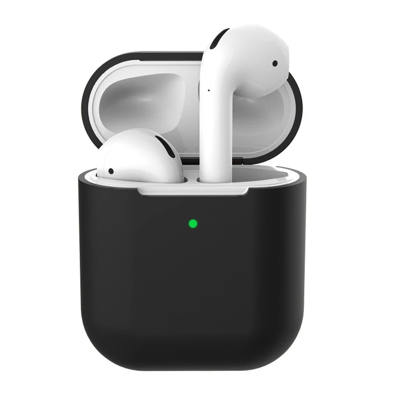 ТПУ Мягкие силиконовые чехлы для Airpods 2 аксессуары Защитная крышка прозрачный ультра тонкий чехол противоударный держатель для Air Pods 2nd - Цвет: 6