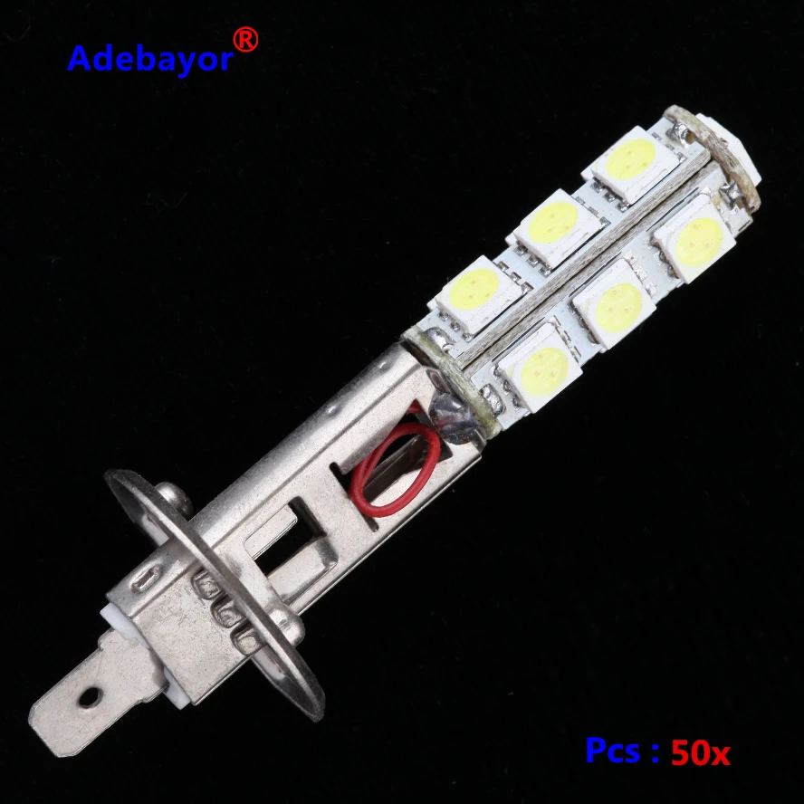 50X автомобильный H1 5050 SMD 13 светодиодный противотуманный фонарь лампа 12 В