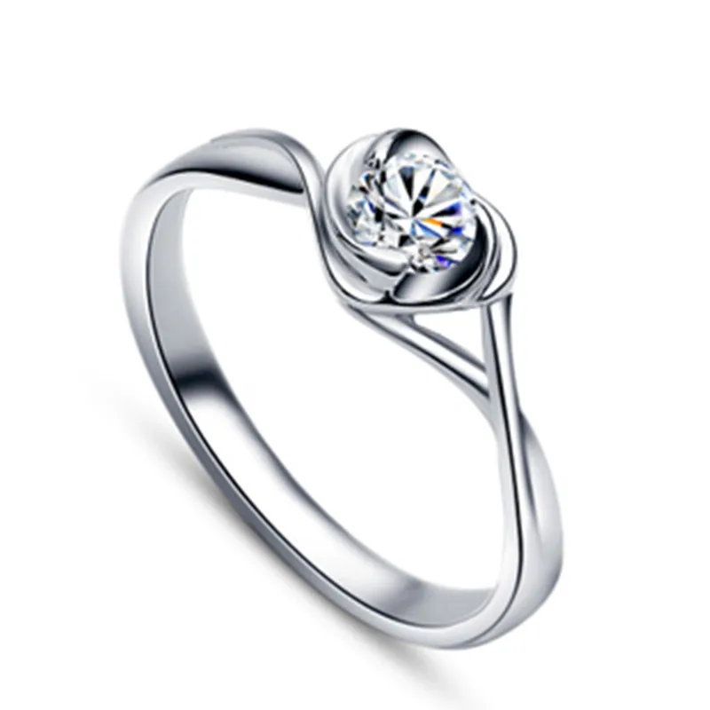 Twist Setting 0.4Ct надежное синтетическое кольцо с бриллиантом NSCD ювелирные изделия из