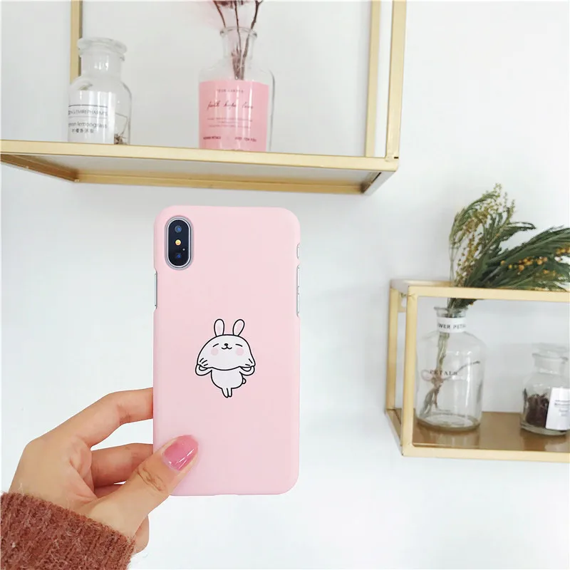 Японские и корейские модные чехлы для телефонов с изображением кролика медведя