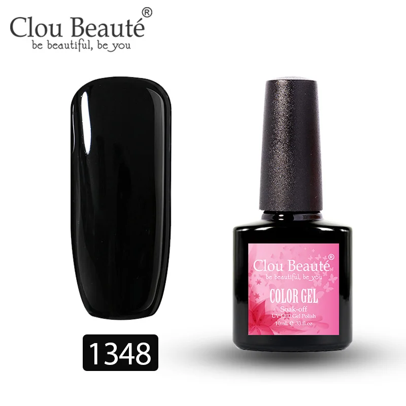 Clou Beaute Гель-лак для ногтей 10 мл УФ светодиодный полуперманентный лак Soak Off Gallak Гибридный гвоздь дизайн основа верхнее покрытие Гель-лак для ногтей - Цвет: 1348