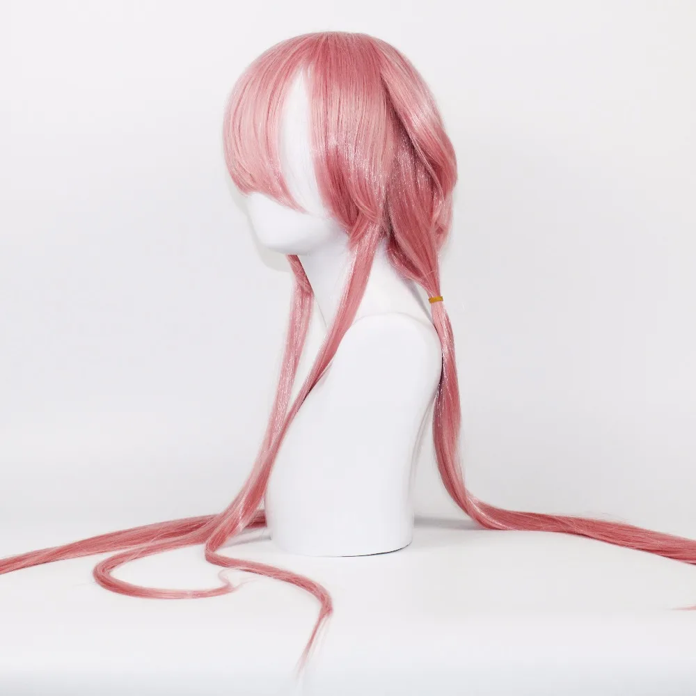 VEVEFHUANG дневник будущего Yuno Gasai длиной 80 см розовый прямой парик для косплея аниме
