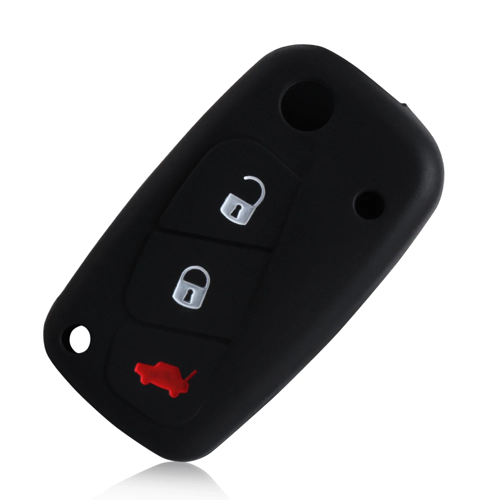 VCiiC 1 шт. 3 кнопки силиконовый чехол для ключей от машины FIAT /Panda /Stilo /Punto /Doblo /Grande /Bravo