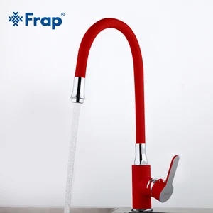 Универсальный поворотный гибкий кухонный смеситель Frap, красная латунь, цветной смеситель для раковины, с одной ручкой, для горячей и холодной воды F4043