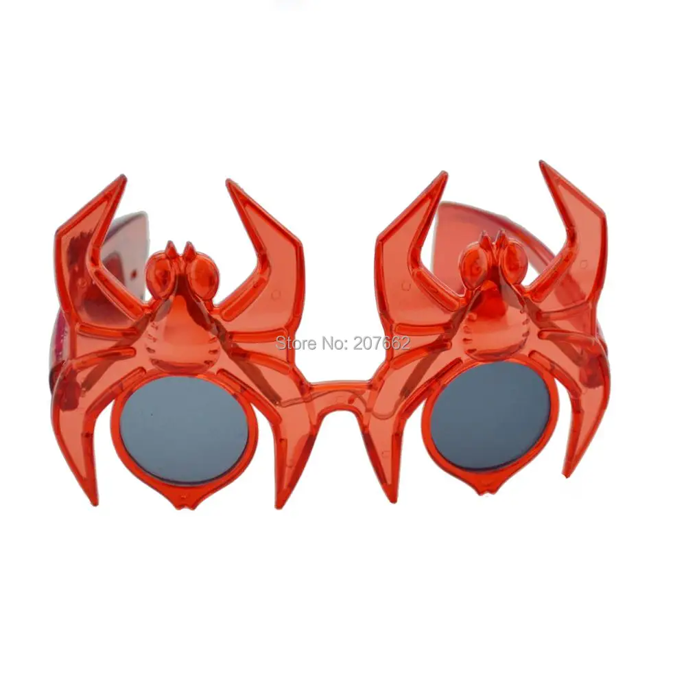 

Free shipping12pcs/lot led Halloween glasses flashing spider eyeglasses for Party Dancing Light up Toys Bar Club Holiday Disco