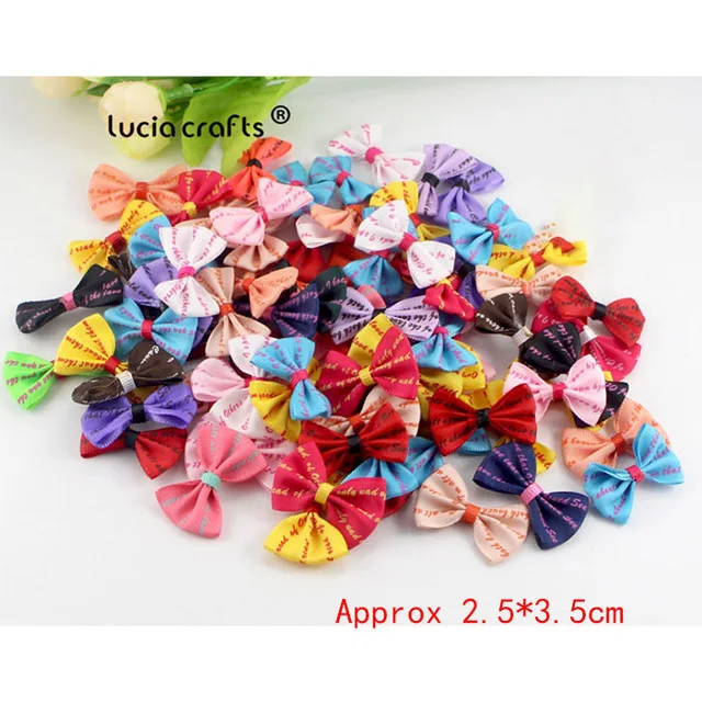 mixed color 35 Разные цвета, случайный микс, бант для девочек, бутик, мини лента, бант для волос, сделай сам, одежда, головные уборы, аксессуары B0213 - Цвет: mixed color 35
