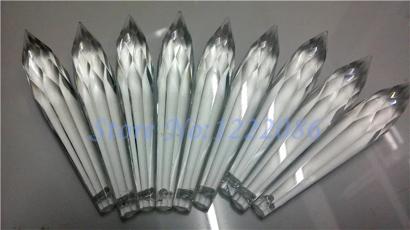 

Wholesale 224Pcs 76mm Crystal U-drop Icicle Prism Suncatcher Free Shipping