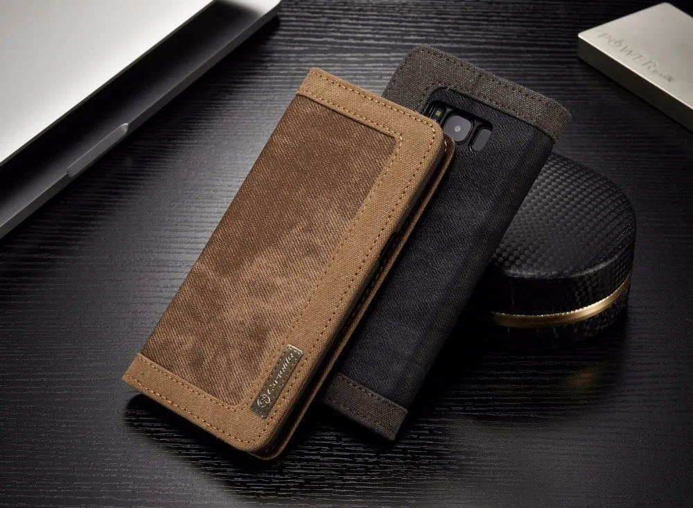 Для samsung S10 Plus чехол Caseme Магнитная джинсовая кожаная подставка для кошелька для samsung Galaxy S10 S9 Plus S8 S7 Edge Note 8