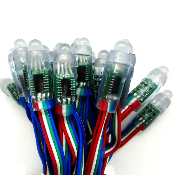 СВЕТОДИОДНАЯ Гирлянда WS2801 с пиксельным rgb-светодиодом 12 мм световой модуль