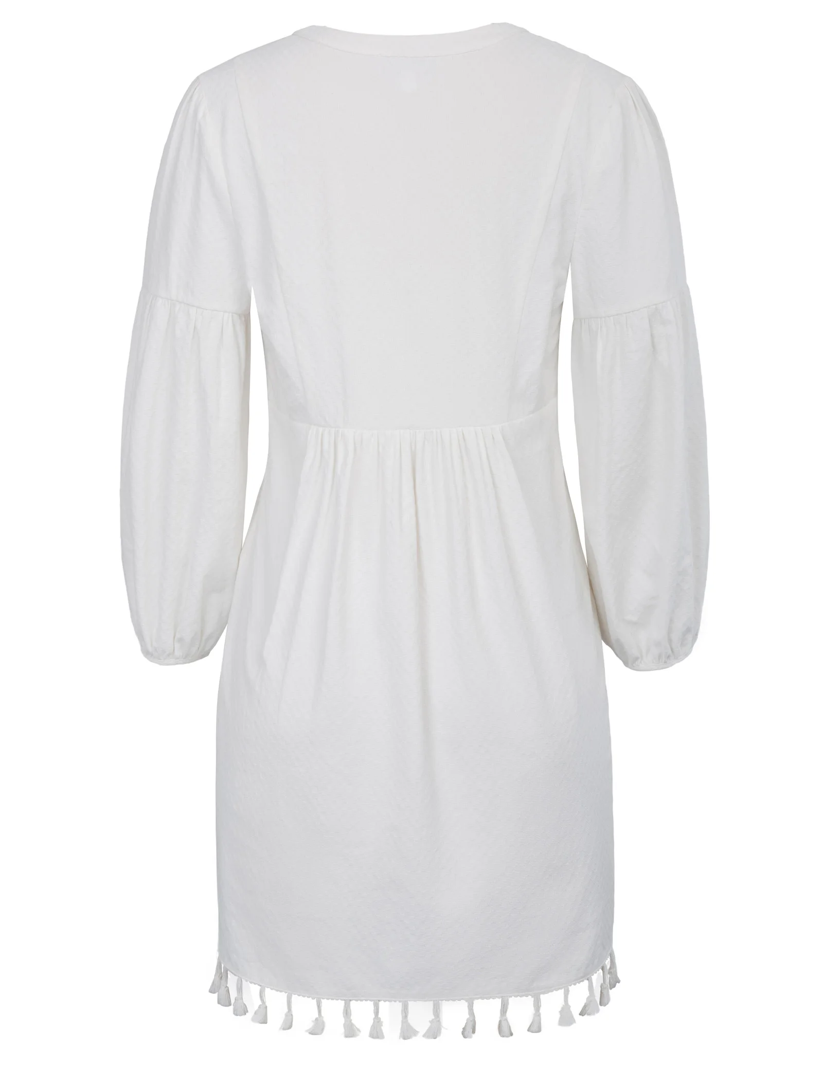 Kate Kasin Women's Bohemian Tassel Floral Tunic Shift Blouse Flowy Mini Dress | Женская одежда