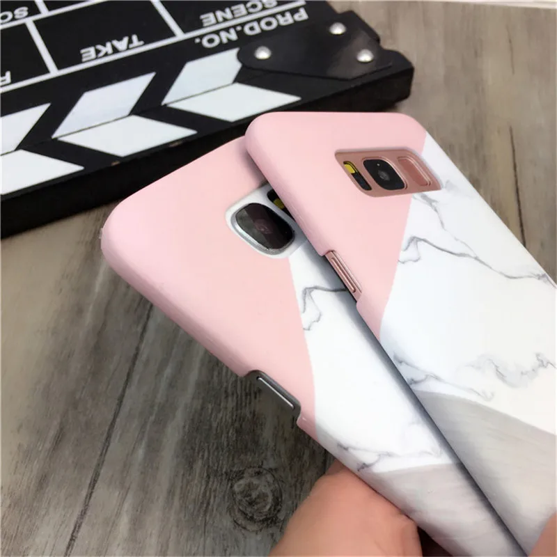 Тонкий жесткий чехол для телефона Samsung S6 S7 Edge S9 S8 Plus Note 8 9 |