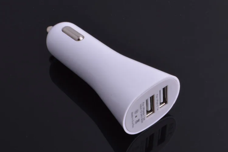 Sumpk 5 В 2.1 Amp 2-Порты Dual USB Автомобильное Зарядное устройство адаптер Универсальный для iphone Samsung смарт-мобильный телефон-черный и белый